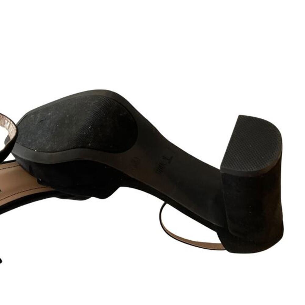 Rouge Helium Shoes Womens‎ Size 8.5 Black Ankle Strap Block Heel Dressy Sandals - Picture 10 of 10